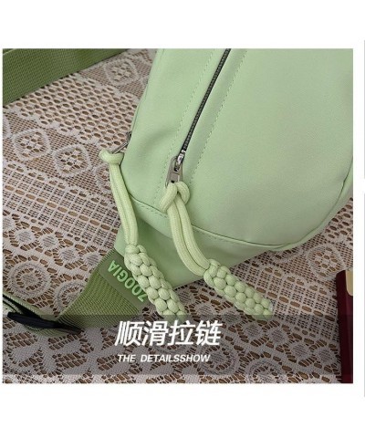 Casual solid color sports chest bag shoulder bag crossbody bag for women White $17.49 Shoulder Bags