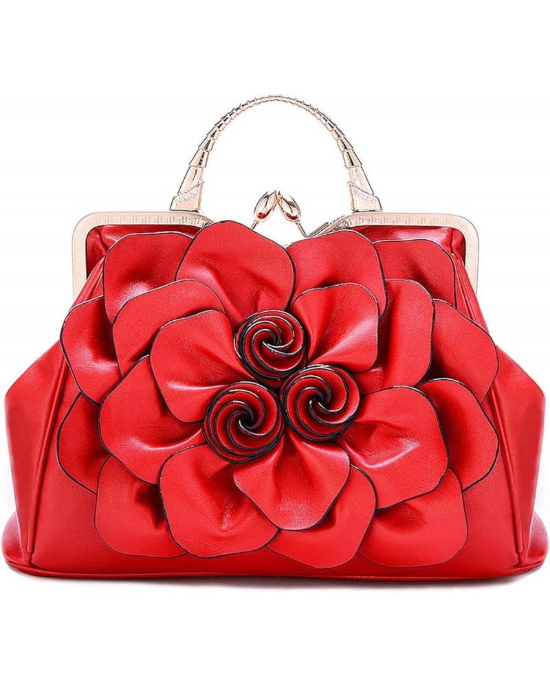 Women's Evening Clutches Handbags Formal Party Wallets Wedding Purses Wristlets Ethnic Totes Satchel Red $23.56 Satchels