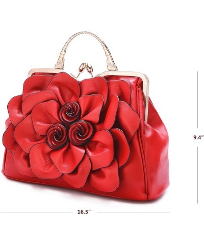 Women's Evening Clutches Handbags Formal Party Wallets Wedding Purses Wristlets Ethnic Totes Satchel Red $23.56 Satchels