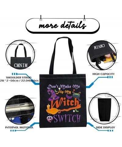 Witch Gifts Don't Make Me Flip My Witch Switch Spooky Tote bag Witchy Stuff Witch Sisters Gift Halloween Party Favor Hallowee...