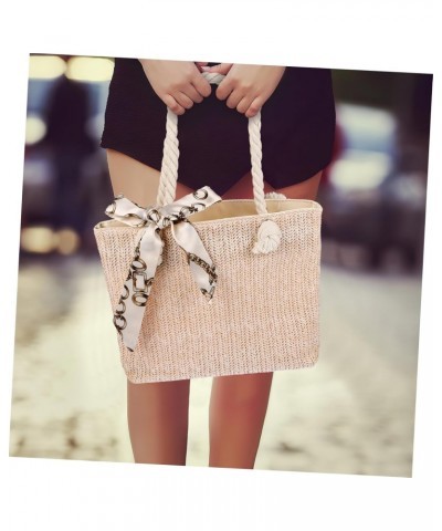 6pcs Straw Tote Bag Woven Storage Bag Sling Bag for Women Handbag Woman Bag Fashion Simple Shoulder Bag Retro Summer Beach Ba...