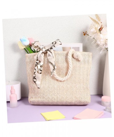 6pcs Straw Tote Bag Woven Storage Bag Sling Bag for Women Handbag Woman Bag Fashion Simple Shoulder Bag Retro Summer Beach Ba...