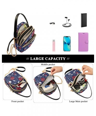 Crossbody Bag for Women, 4th Of July American Independence Day(4) Phone Purse Detachable Chain Bag Shoulder Handbag Wallet $1...