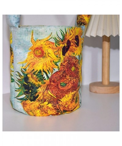 Sunflower Bag Bucket Canvas Bag Sunflower Tote Bag Sunflower Purse Sunflower Gifts Daisy Handbag for Women Sunflower $10.90 T...