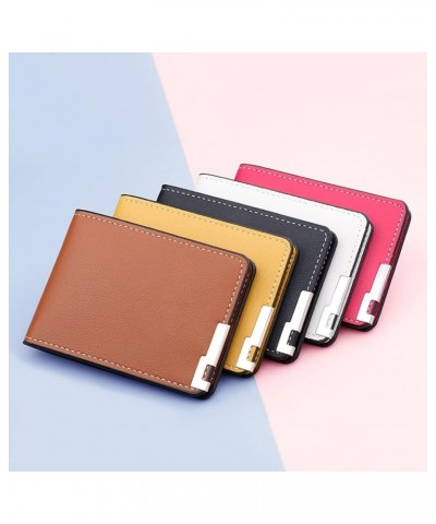 Nice Wallets for Men Fashion ID Short Wallet Solid Color Open Purse Card Slots Drivers License Phone (Yellow, One Size) Green...