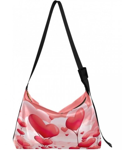 Valentine's Day Balloon Shoulder Bag Purse for Women,Large Leather Handbag Crossbody Bags Adjustable Straps Tote Bag Hobo Bag...