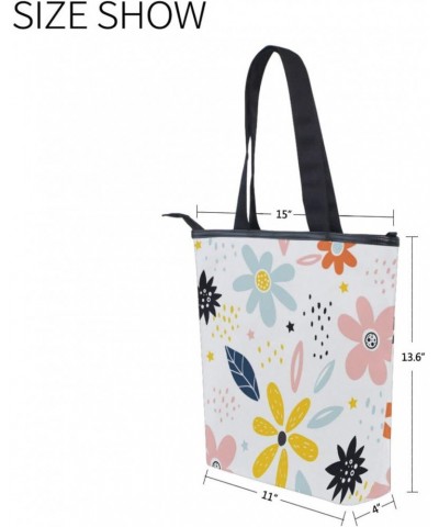 Tote Handbag for Women Tote Bag, Cute Fairy Flower Canvas + leather Shoulder Bag, Hobo bag, Satchel Purse(8ue0c) $10.50 Totes