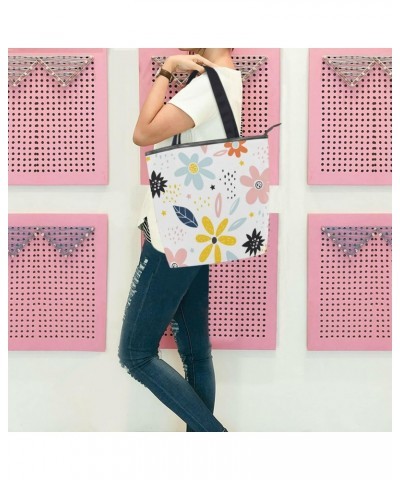 Tote Handbag for Women Tote Bag, Cute Fairy Flower Canvas + leather Shoulder Bag, Hobo bag, Satchel Purse(8ue0c) $10.50 Totes