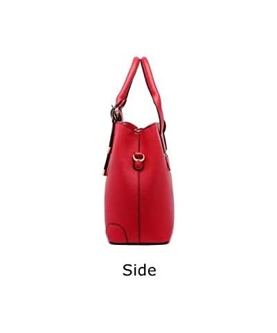 Lady Womens Classic Tote Handbags Crossbody Large Capacity Top Handle Handbag Medium Tote Hobo Leather Purse Skyblue $16.45 T...