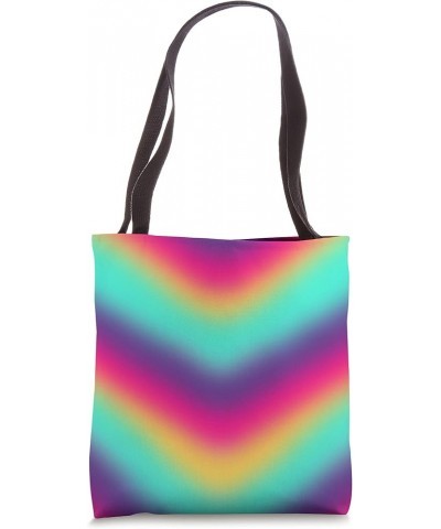 Bright Purple Aqua Blue and Yellow Design Tote Bag 16 inches $13.62 Totes