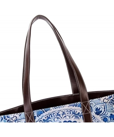 Tote Bags, Large Tote Bags for Women, Women's Tote Handbags, Mandala Blue Ethnic Tribal, Tote Bags Women Design 12697 $23.51 ...