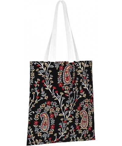 Paisley Single Shoulder Fashion Canvas Tote Shopping Bags Handbags For Men And Women Paisley14 $11.92 Totes