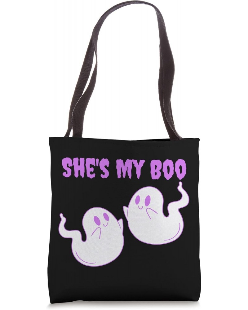 She's My Boo Halloween Ghosts Tote Bag $12.90 Totes