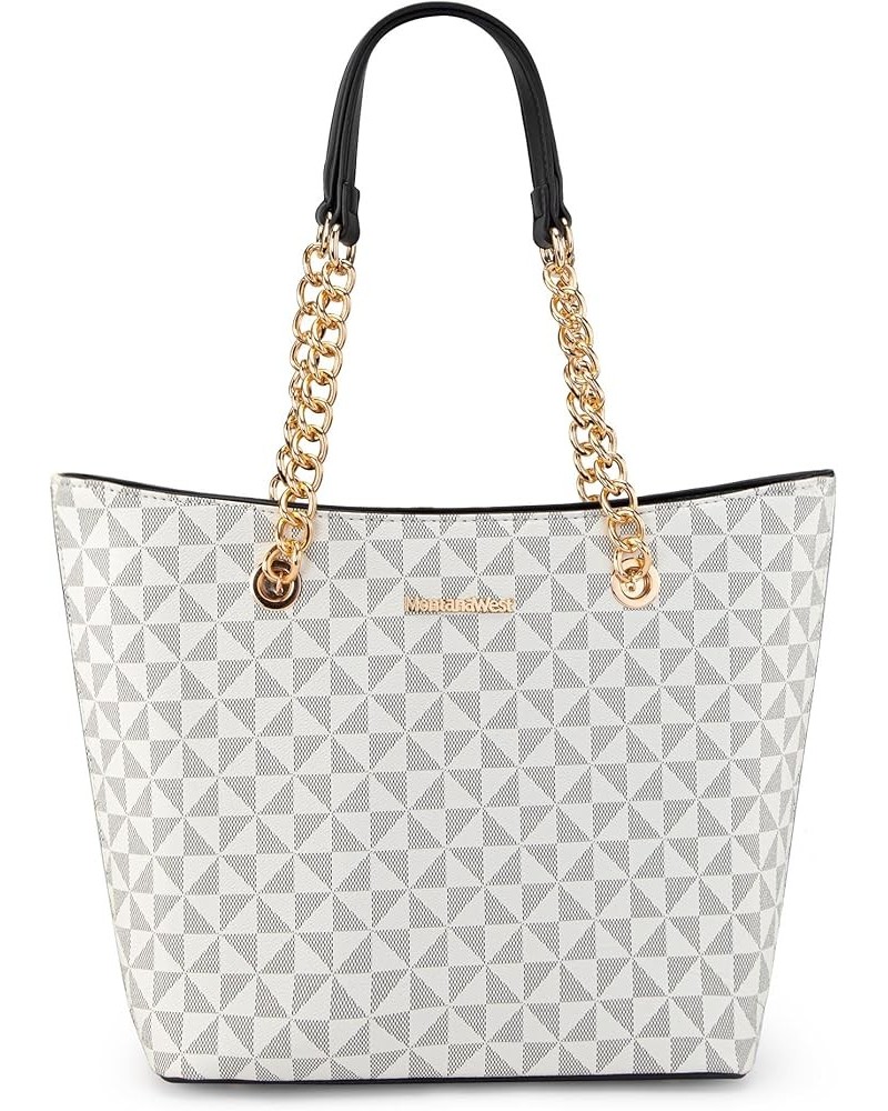 Purse and Handbags for Women Chain Shoulder Tote Bag H Beige $18.89 Totes