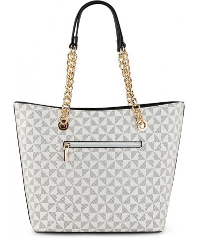 Purse and Handbags for Women Chain Shoulder Tote Bag H Beige $18.89 Totes