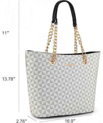 Purse and Handbags for Women Chain Shoulder Tote Bag H Beige $18.89 Totes