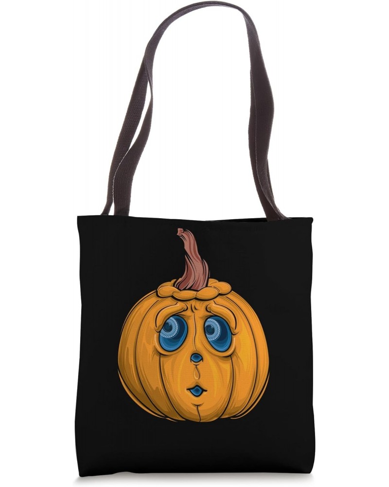 Suspicious Halloween Pumpkin Jack O Lantern Tote Bag $10.80 Totes