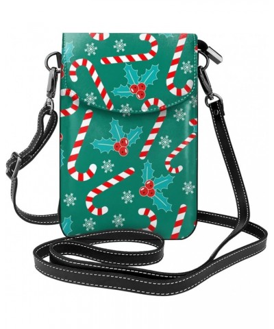 Crossbody Phone Bags for Women Leather Cell Phone Purse Lightweight Cell Phone Wallet Christmas Candy2 $14.57 Crossbody Bags