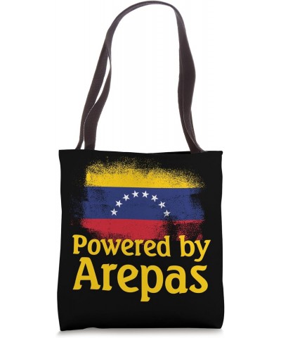 Funny Venezuela Powered by Arepas Venezuelan Food Venezuela Tote Bag $15.59 Totes