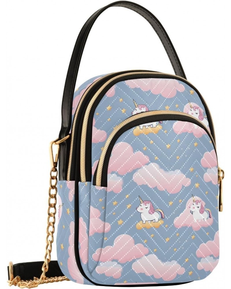 Kawaii Unicorn Clouds Small Crossbody Bags for Women Cell Phone Shoulder Purse Handbags Wallet 21217369 $15.39 Crossbody Bags