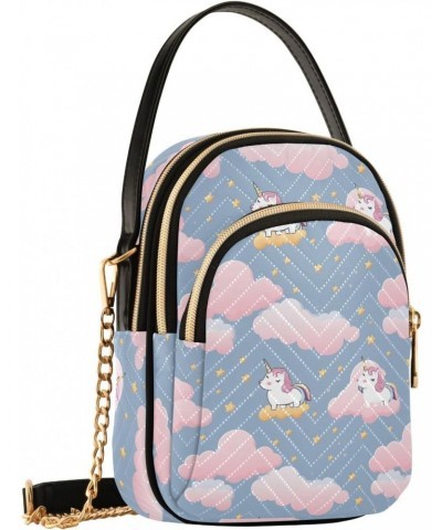 Kawaii Unicorn Clouds Small Crossbody Bags for Women Cell Phone Shoulder Purse Handbags Wallet 21217369 $15.39 Crossbody Bags