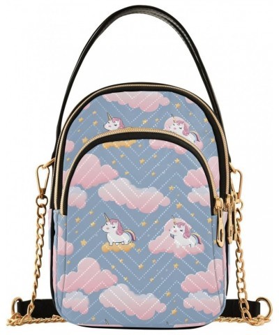 Kawaii Unicorn Clouds Small Crossbody Bags for Women Cell Phone Shoulder Purse Handbags Wallet 21217369 $15.39 Crossbody Bags