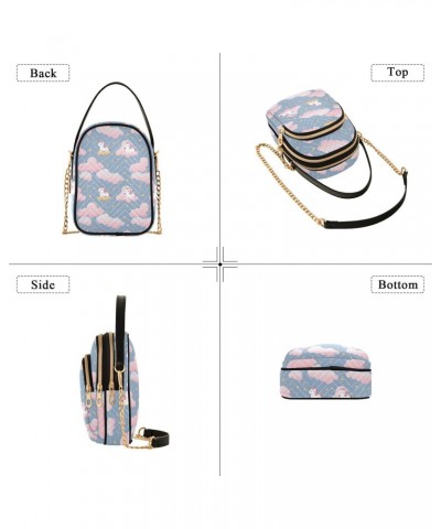 Kawaii Unicorn Clouds Small Crossbody Bags for Women Cell Phone Shoulder Purse Handbags Wallet 21217369 $15.39 Crossbody Bags