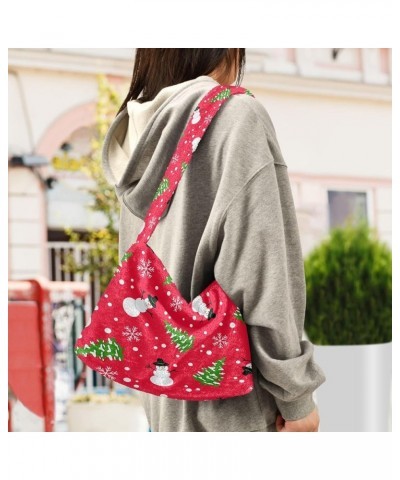 Fluffy Crossbody Bag for Women,Polyester Crossbody Bag Fluffy Tote Bag Lady Shoulder Bag 1 $10.56 Totes