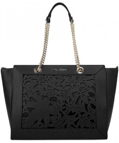 Elegant Black Floral Calfskin Shoulder Women's Bag $114.24 Crossbody Bags