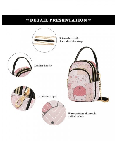 Joko lvery Cute Pigs Cross Body Purse Crossbody Bags Chain Handbag Shoulder Bag for Gifts Work Women $12.97 Crossbody Bags