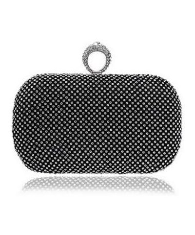 Rhinestone Evening Clutch Black $23.99 Evening Bags