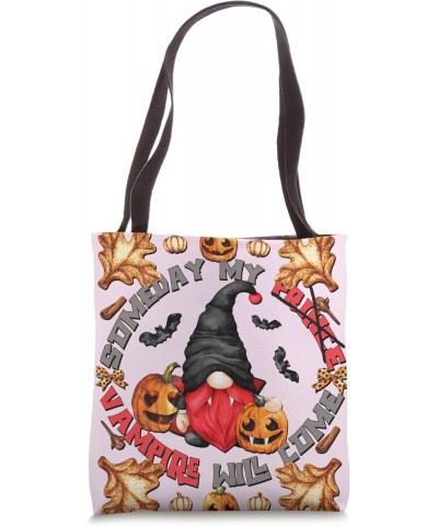 Cute Vampire Goth Girl Quote For Women Funny Halloween Gnome Tote Bag $14.03 Totes