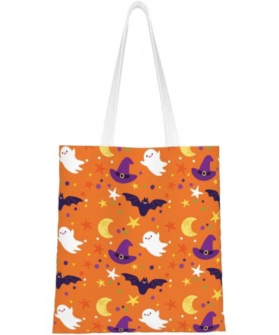 Halloween Ghosts Single Shoulder Fashion Canvas Tote Shopping Bags Handbags For Men And Women Halloween Ghosts16 $10.93 Totes