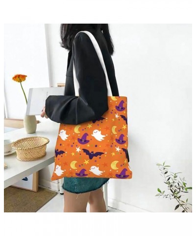 Halloween Ghosts Single Shoulder Fashion Canvas Tote Shopping Bags Handbags For Men And Women Halloween Ghosts16 $10.93 Totes