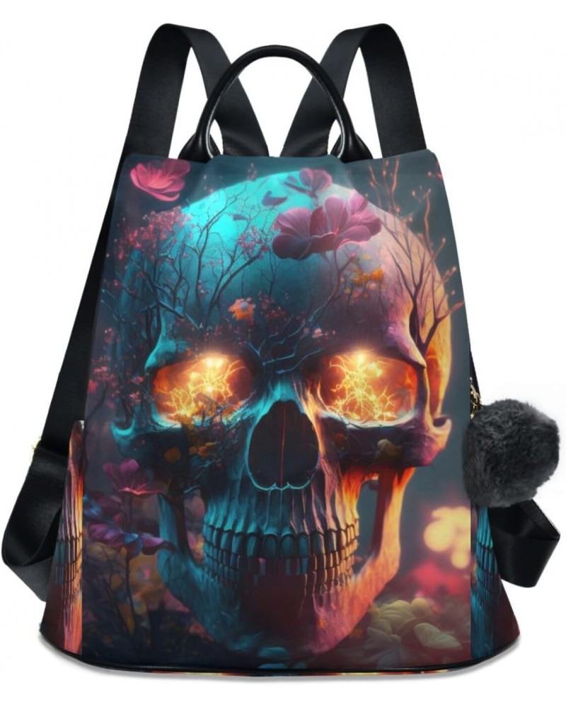 Women Fashion Backpack - Evil Skull Skeleton, Anti Theft Casual Daypack Shoulder Bag Purse for Travel Work 15 inches $20.50 B...