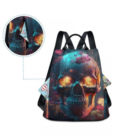 Women Fashion Backpack - Evil Skull Skeleton, Anti Theft Casual Daypack Shoulder Bag Purse for Travel Work 15 inches $20.50 B...