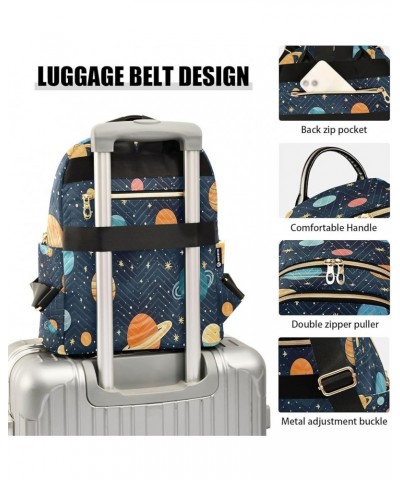 Fashion Backpack Mini Backpack Purse Casual Daily Backpack Colorful Starry Sky for Travel for College Work Medium $14.62 Back...