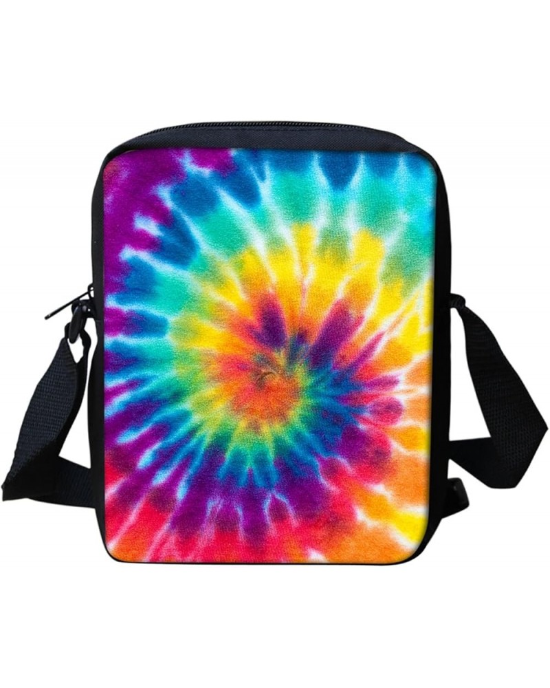 Crossbody Bag, Coin Purse, Adjustable Strap Sling Phone Messenger Bag Rainbow Tie-dye $10.43 Shoulder Bags