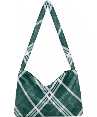 Plush Underarm Bag-St. Patrick's Day 3, Ladies Fluffy Shoulder Bag, Women Fluffy Tote Bag for Autumn and Winter $12.69 Totes