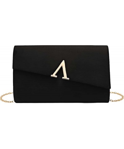 Women's Metal Envelope Foldover Bag Fashionable Clutch Bag Crossbody Bag Strap Apricot One-Size Black $23.46 Totes