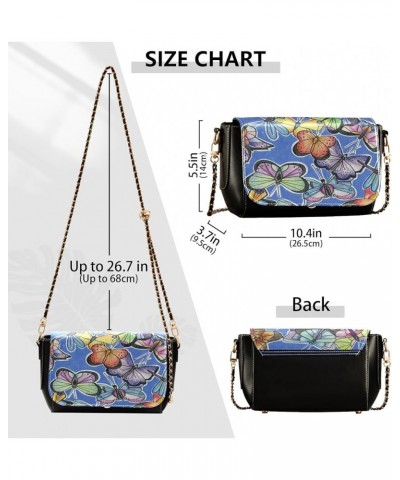 Crossbody Bags for Women Trendy Women's Black Shoulder Bag Small PU Leather Flap Cross Body Bag Handbags Pattern13 $23.36 Cro...