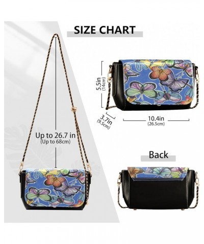 Crossbody Bags for Women Trendy Women's Black Shoulder Bag Small PU Leather Flap Cross Body Bag Handbags Pattern13 $23.36 Cro...