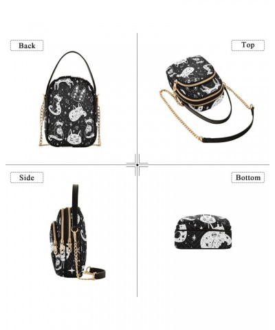 Cats Crossbody Bags for Women Crossbody Bag Shoulder Purse with Chain Strap for Women Travel $13.51 Crossbody Bags