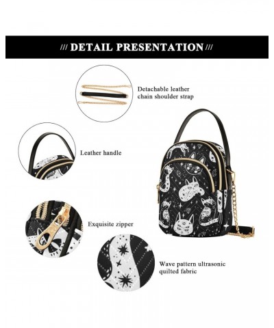 Cats Crossbody Bags for Women Crossbody Bag Shoulder Purse with Chain Strap for Women Travel $13.51 Crossbody Bags