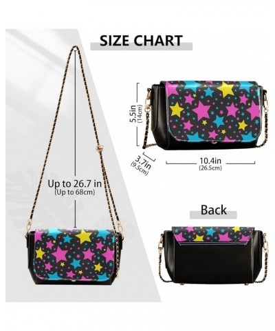 Crossbody Bags for Women Trendy Women's Black Shoulder Bag Small PU Leather Flap Cross Body Bag Handbags Pattern14 $23.36 Cro...