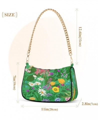 Shoulder Bag Purse for Women,Polyester Small Crossbody Bags Purse Wallet Shoulder Bag Flower 2 $14.72 Shoulder Bags