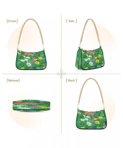 Shoulder Bag Purse for Women,Polyester Small Crossbody Bags Purse Wallet Shoulder Bag Flower 2 $14.72 Shoulder Bags