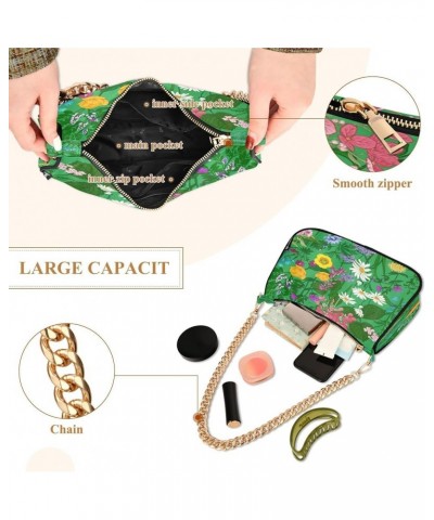 Shoulder Bag Purse for Women,Polyester Small Crossbody Bags Purse Wallet Shoulder Bag Flower 2 $14.72 Shoulder Bags