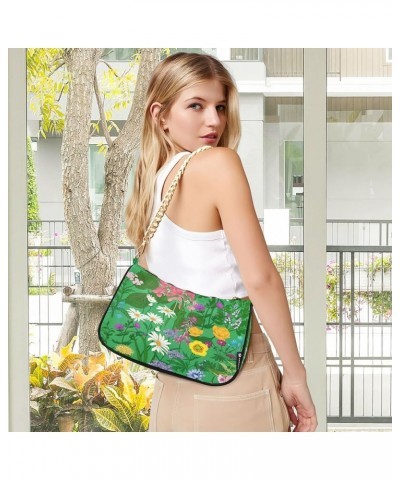 Shoulder Bag Purse for Women,Polyester Small Crossbody Bags Purse Wallet Shoulder Bag Flower 2 $14.72 Shoulder Bags