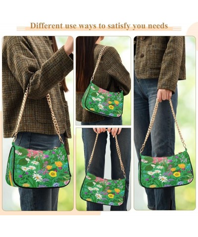 Shoulder Bag Purse for Women,Polyester Small Crossbody Bags Purse Wallet Shoulder Bag Flower 2 $14.72 Shoulder Bags